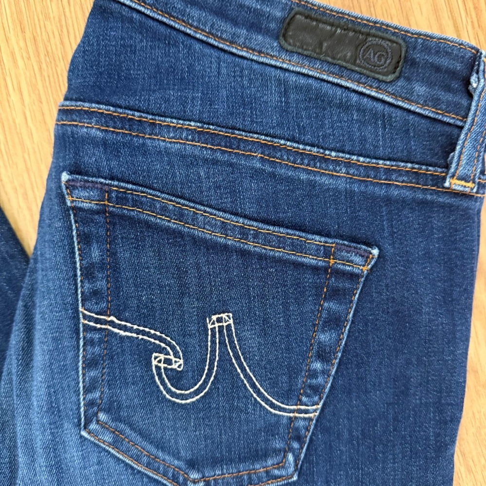 AG Adriano Goldschmied The Legging Super Skinny 28 Blue Excellent Jeans HOT! - Picture 2 of 14